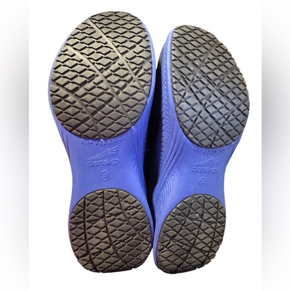 Dansko Marlee Mesh Slip On Shoes Black and Blue Sneakers with Cushioned Comfort - Picture 6 of 6